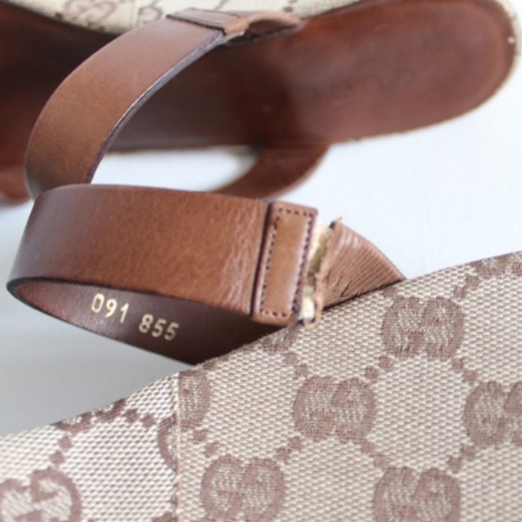 Gucci Monogram Sandal Heels - Picture 5 of 8